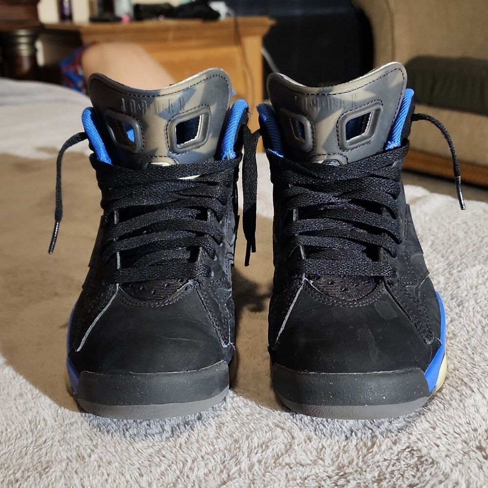 Nike Air Jordan Jumpman MVP Black Varsity Royal FB9019-004 Womens Sz 6